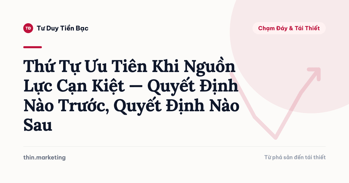 Thứ Tự Ưu Tiên Khi Nguồn Lực Cạn Kiệt — Quyết Định Nào Trước, Quyết Định Nào Sau